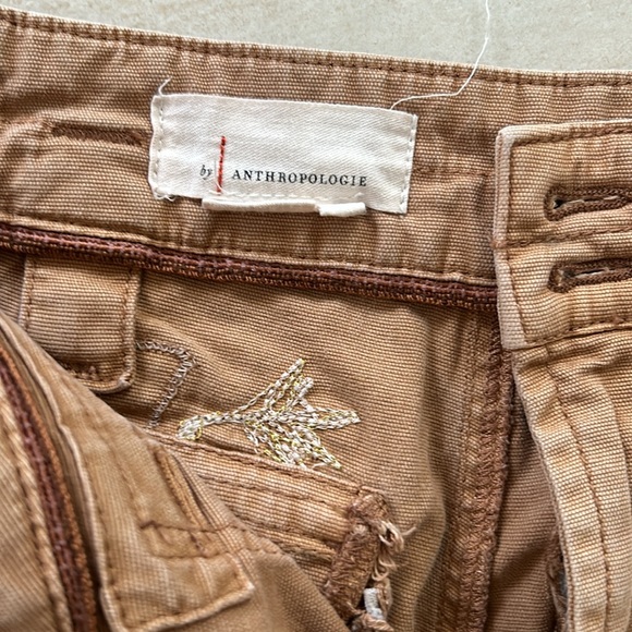 Anthropologie Embroidered Cargo pant Size 25 - Picture 6 of 6